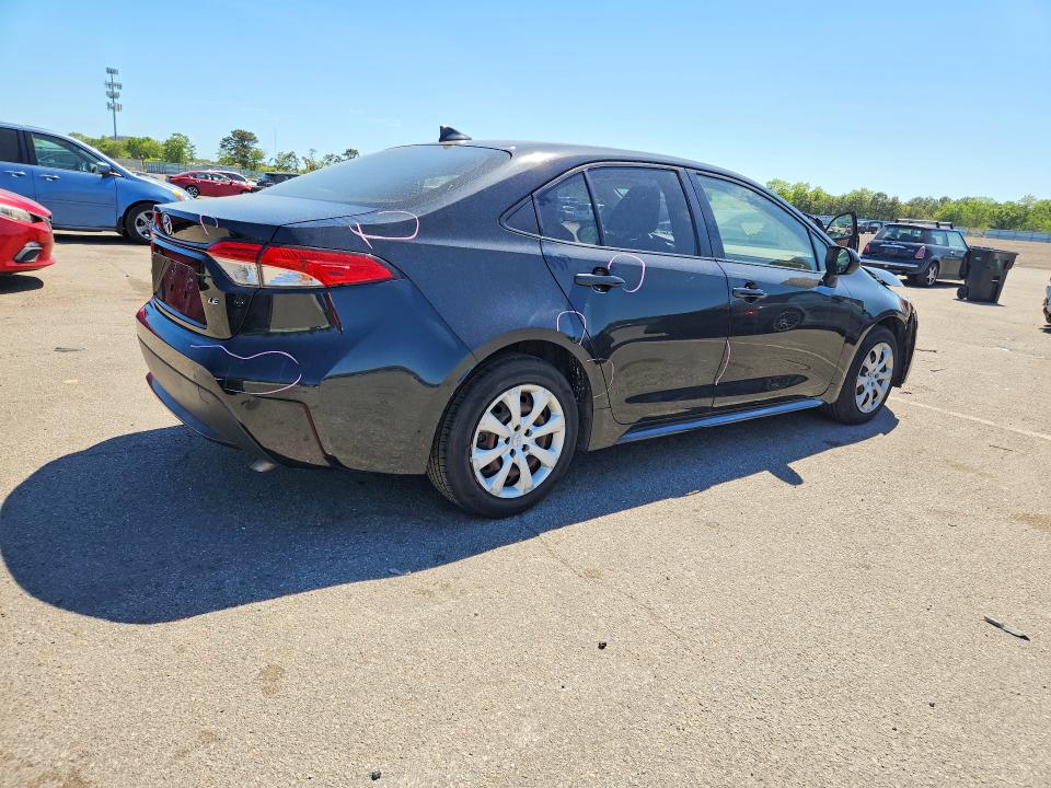2020 Toyota Corolla VIN JTDEPRAE2LJ103449 COPART salvage auction — FRONT END, NY - MV-907A SALVAGE CERTIFICATE, sold $4,600 on 2026-07-20 (photo 3)