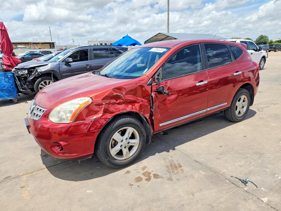 2013 Nissan Rogue VIN JN8AS5MT9DW521757 COPART salvage auction — FRONT END, TX - SALVAGE VEHICLE TITLE (P), sold $700 on 2026-07-16 (photo 1)