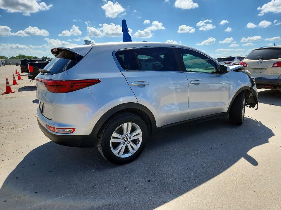 2018 Kia Sportage VIN KNDPM3AC5J7347216 COPART salvage auction — FRONT END, TX - SALVAGE VEHICLE TITLE (P), sold $2,100 on 2026-07-16 (photo 3)