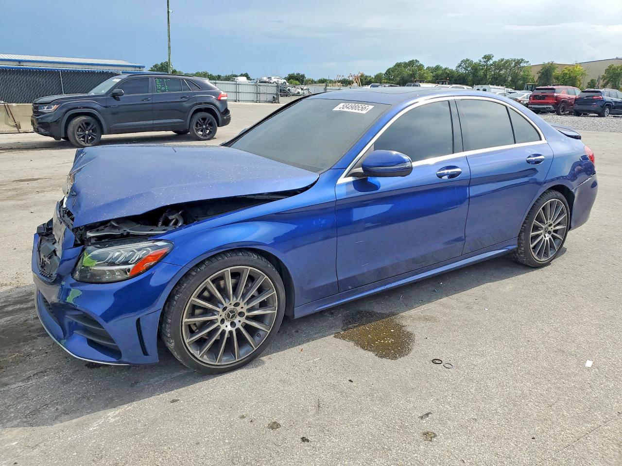 2021 Mercedes-Benz C-Class VIN W1KWF8DB2MR616342 — COPART salvage auction photo