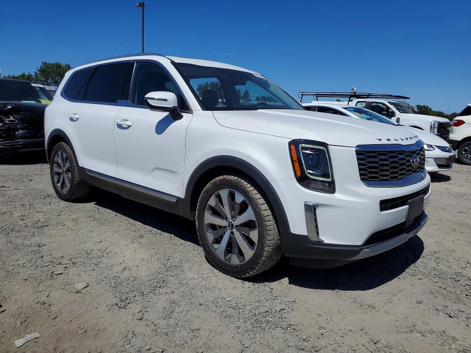 2020 Kia Telluride VIN 5XYP34HC3LG059893 COPART salvage auction — SIDE, CA - SALVAGE CERTIFICATE, sold $3,900 on 2026-07-28 (photo 4)