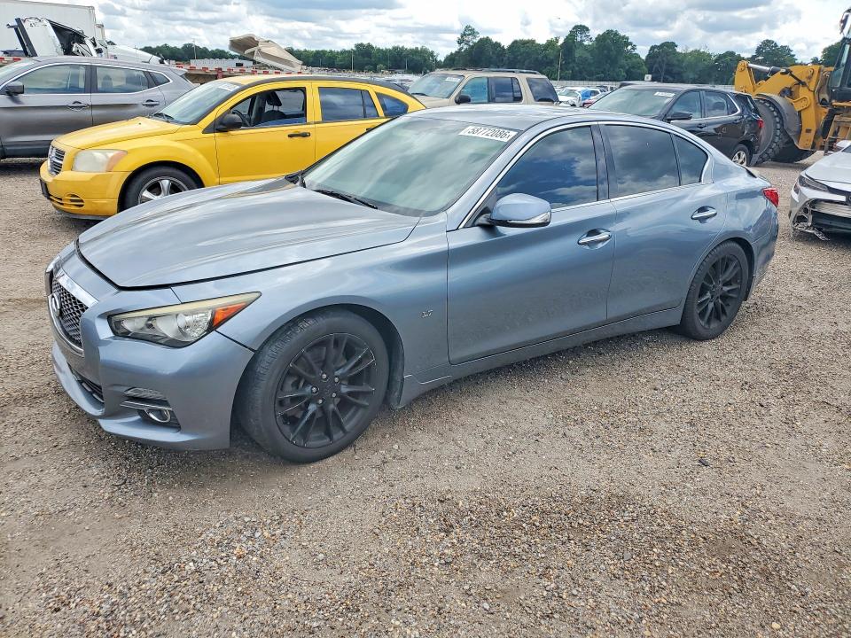 2015 Infiniti Q50 VIN JN1BV7AP2FM346831 COPART salvage auction — FRONT END, Fl - Certificate Of Title, sold $1,750 on 2026-08-01 (photo 1)