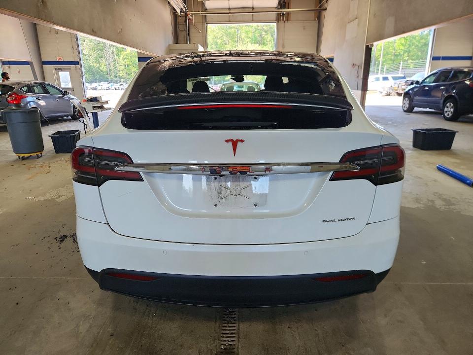 2020 Tesla Model x VIN 5YJXCDE25LF300470 COPART salvage auction — VANDALISM, Va - Cert Of Title - Salvage, sold $11,200 on 2026-08-21 (photo 6)