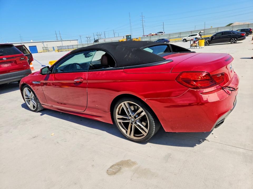 2013 BMW 6er VIN WBAYP9C50DDW21258 COPART salvage auction — FRONT END, Tx - Certificate Of Title, sold $4,550 on 2026-07-14 (photo 2)