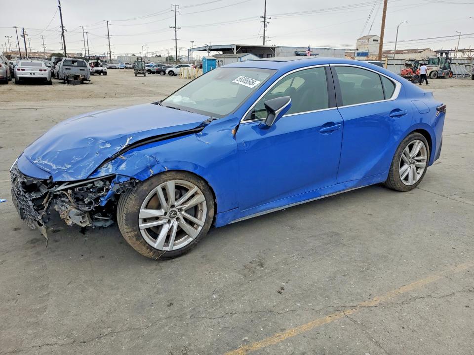2021 Lexus Is VIN JTHCA1D24M5112965 COPART salvage auction — FRONT END, Ca - Salvage Certificate, sold $9,100 on 2026-07-29 (photo 1)