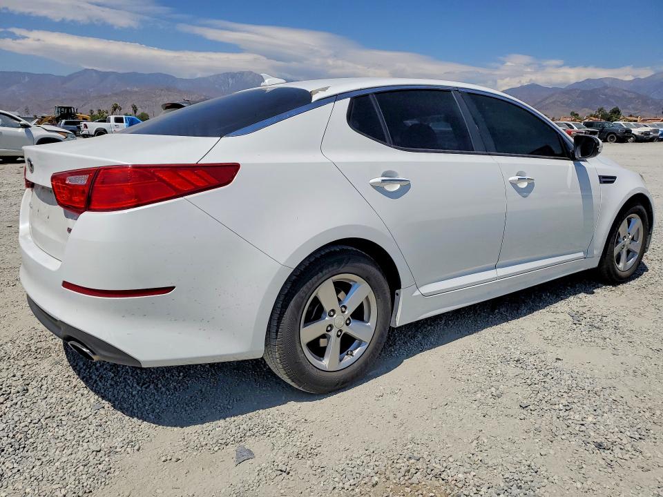 2015 Kia Optima VIN 5XXGM4A74FG489631 COPART salvage auction — VANDALISM, Ca - Salvage Certificate, sold $2,050 on 2026-07-08 (photo 3)
