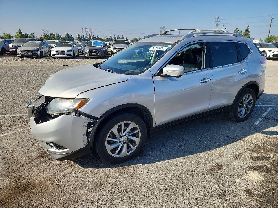2015 Nissan VIN 5N1AT2MT9FC861580 COPART salvage auction — FRONT END, Ca - Salvage Certificate, sold $1,600 on 2026-07-02 (photo 1)