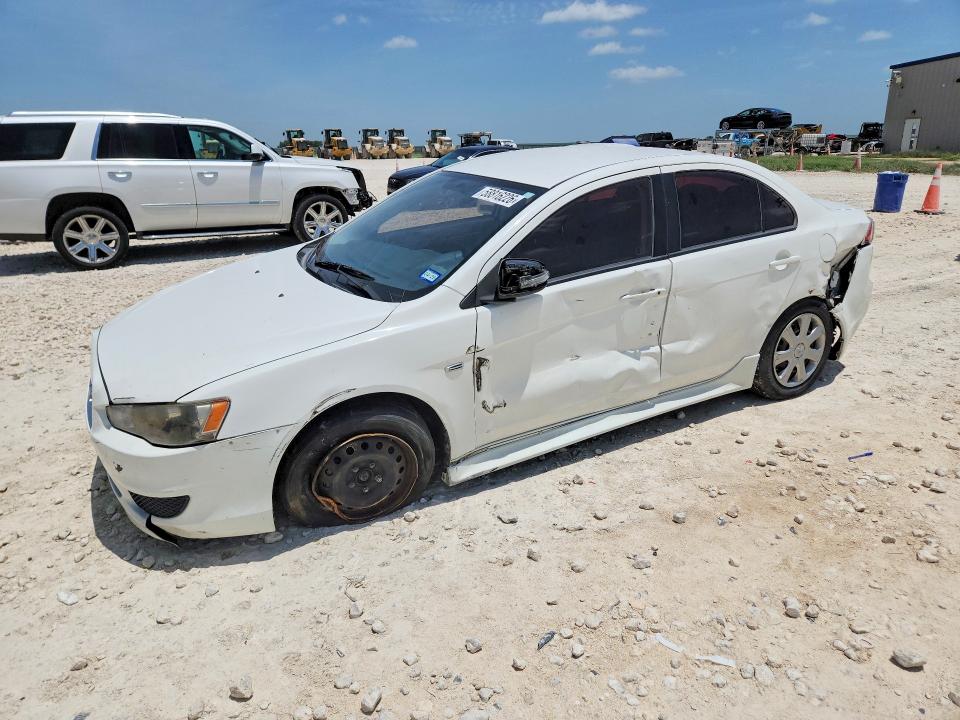 2015 Mitsubishi Lancer VIN JA32U2FU7FU015727 COPART salvage auction — SIDE, TX - SALVAGE VEHICLE TITLE, sold $80 on 2026-07-23 (photo 1)