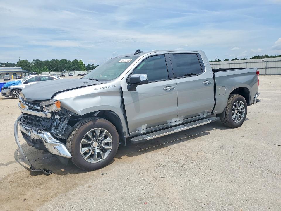 2026 Chevrolet Silverado VIN 1GCPACEK6TZ208097 COPART salvage auction — FRONT END, Sc - Cert Of Title-Salvage, sold $12,800 on 2026-08-24 (photo 1)
