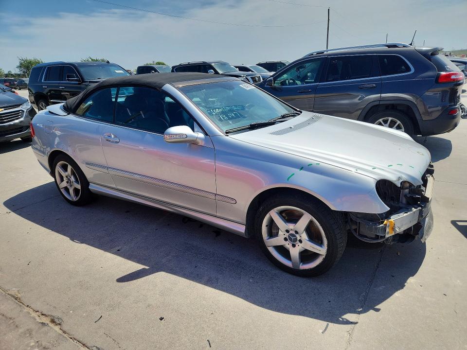 2005 Mercedes-benz Clk-klasse VIN WDBTK75G35T035402 COPART salvage auction — FRONT END, TX - SALVAGE VEHICLE TITLE (P), sold $1,200 on 2026-07-16 (photo 4)