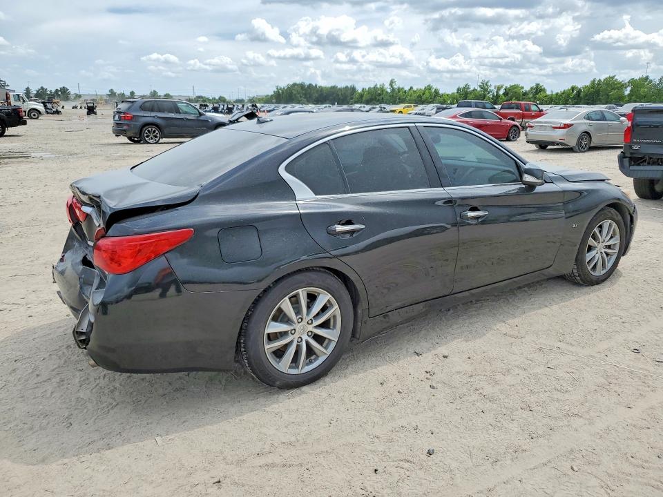 2014 Infiniti VIN JN1BV7AP1EM679715 COPART salvage auction — REAR END, Tx - Certificate Of Title, sold $1,300 on 2026-07-17 (photo 3)