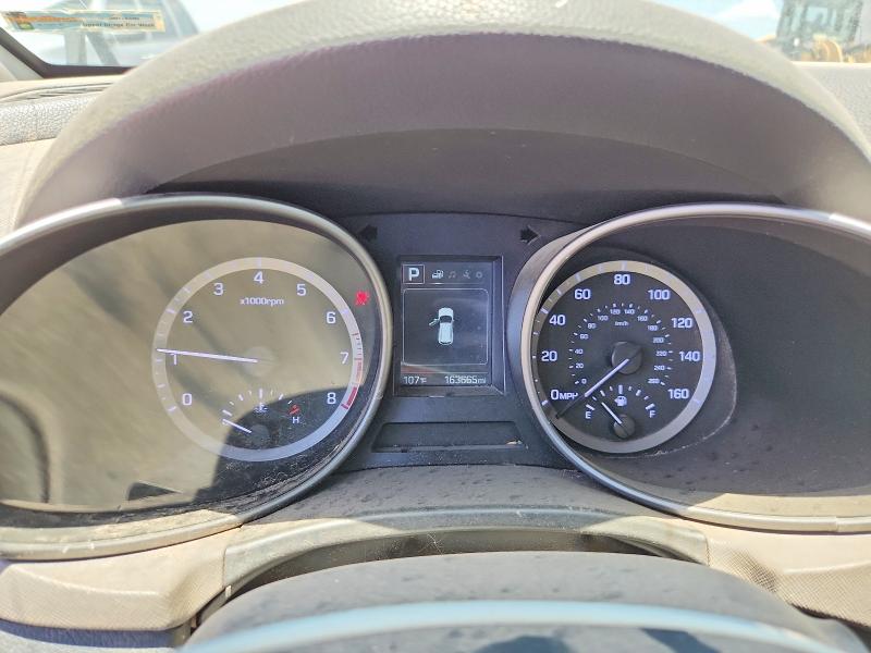 2017 Hyundai Santa fe VIN KM8SM4HF0HU205265 COPART salvage auction — MECHANICAL, AZ - CERT OF TITLE-RESTORED SALVAGE, sold $875 on 2026-07-24 (photo 9)