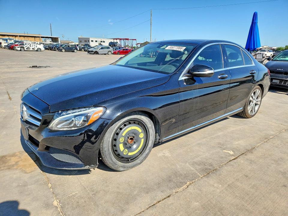 2015 Mercedes-benz C-klasse VIN 55SWF4JB4FU057066 COPART salvage auction — UNDERCARRIAGE, Tx - Salvage Vehicle Title, sold $2,250 on 2026-07-02 (photo 1)