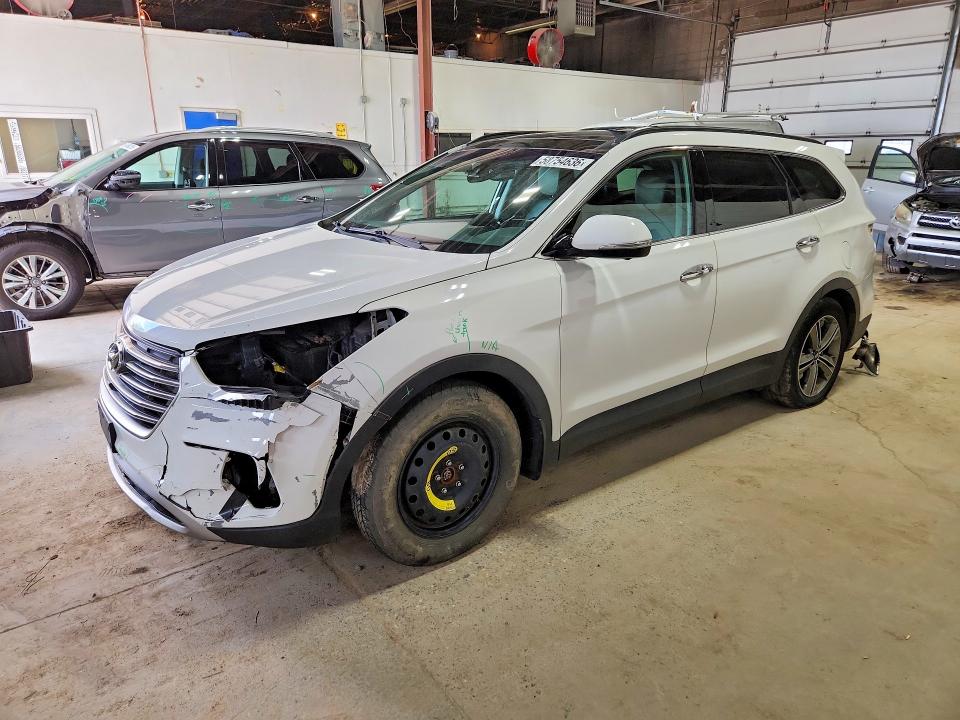 2018 Hyundai VIN KM8SRDHF7JU262053 COPART salvage auction — FRONT END, Mn - Cert Of Title-Salvage, sold $200 on 2026-07-28 (photo 1)
