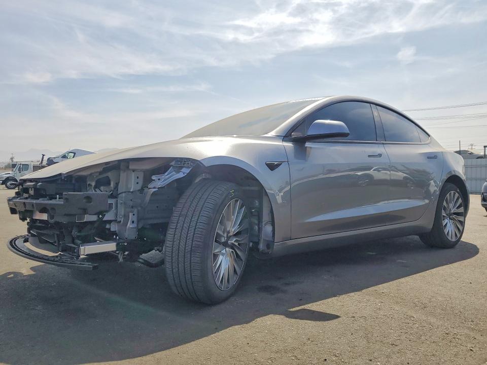 2025 Tesla VIN 5YJ3E1EA7SF965321 COPART salvage auction — FRONT END, Ca - Salvage Certificate, sold $12,600 on 2026-07-13 (photo 1)