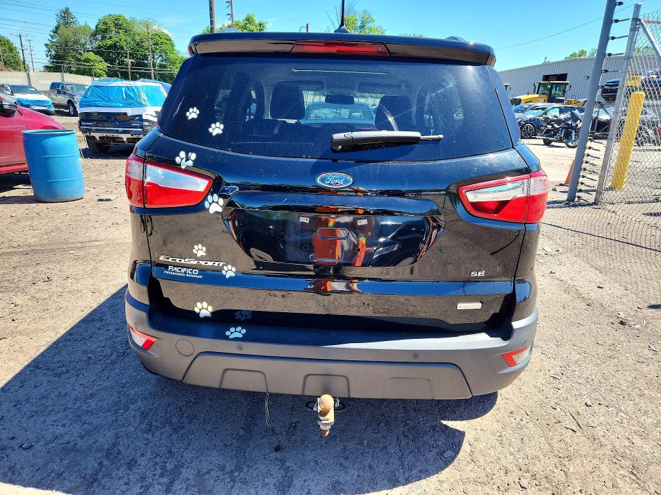 2018 Ford Ecosport VIN MAJ3P1TE3JC237707 COPART salvage auction — FRONT END, Pa - Certificate Of Salvage, sold $1,350 on 2026-07-20 (photo 6)