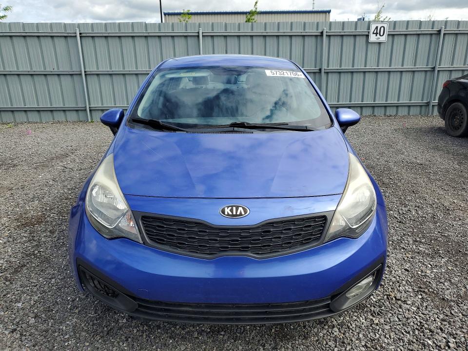2013 Kia Rio VIN KNADM4A31D6242768 COPART salvage auction — FRONT END, Qc - Gravement Accidente, sold $575 on 2026-07-09 (photo 5)