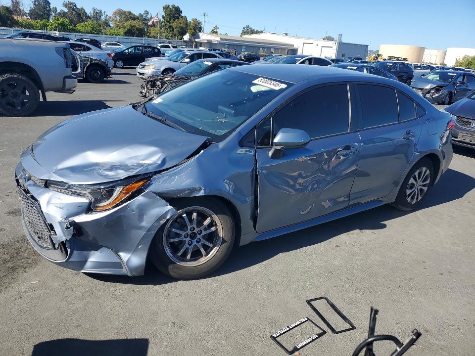 2022 Toyota Corolla VIN JTDEAMDE5N3008892 COPART salvage auction — FRONT END, Ca - Salvage Certificate, sold $4,600 on 2026-07-08 (photo 1)