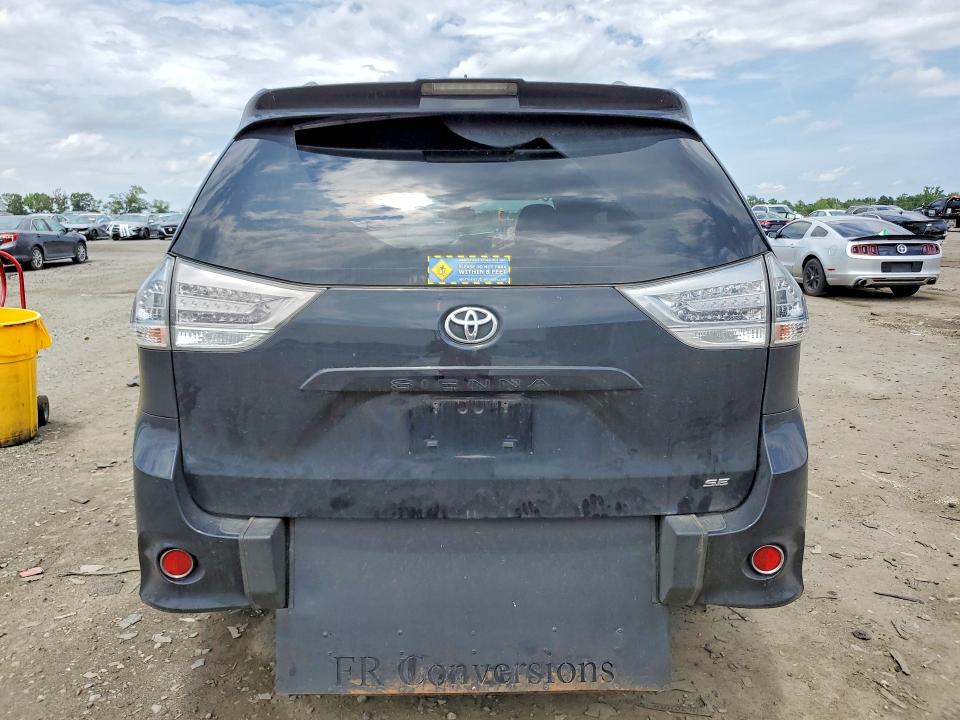 2019 Toyota Sienna VIN 5TDXZ3DC0KS009758 COPART salvage auction — FRONT END, Va - Cert Of Title - Salvage, sold $6,400 on 2026-07-29 (photo 6)
