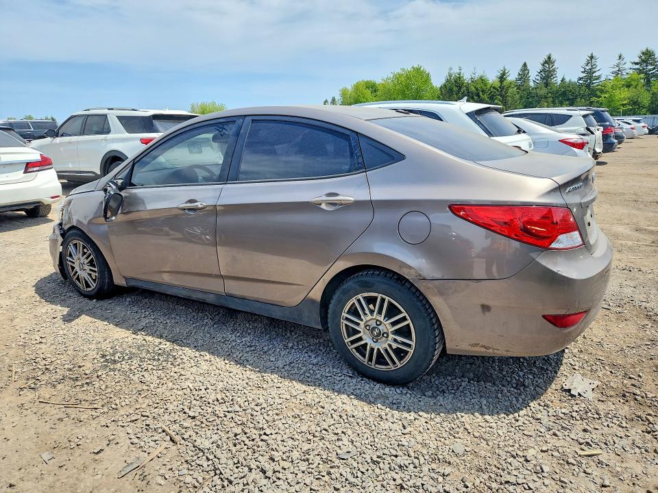 2013 Hyundai Accent VIN KMHCT4AE9DU510394 COPART salvage auction — FRONT END, ON - PERMIT NO BRAND - UNFIT, sold $450 on 2026-07-14 (photo 2)
