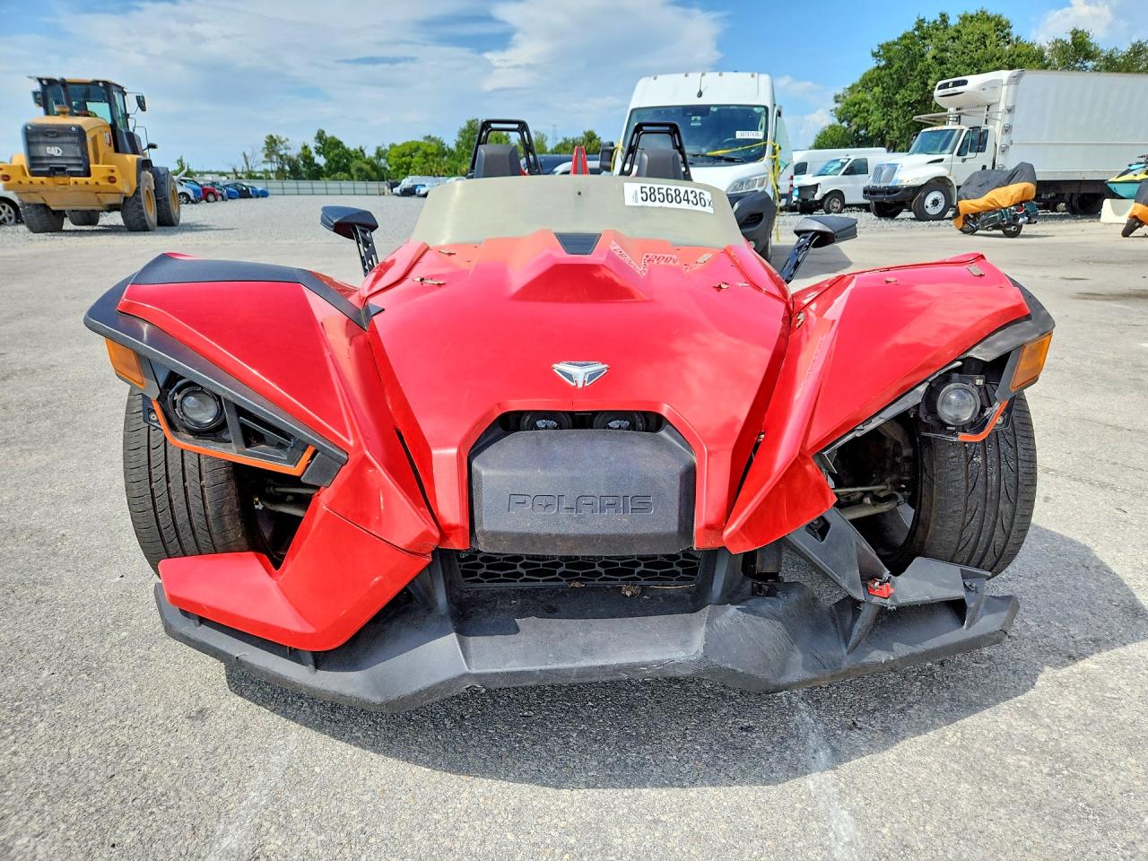 2021 Polaris SLINGSHOT VIN 57XAAPHD6M8144247 COPART salvage auction — Front End, FL - CERTIFICATE OF TITLE, sold $6,100 on 2026-07-03 (photo 2)