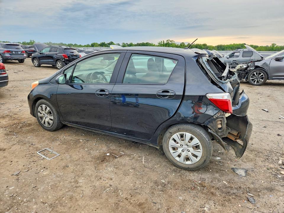 2012 Toyota Yaris VIN JTDKTUD31CD509121 COPART salvage auction — REAR END, Va - Cert Of Title - Salvage, sold $1,150 on 2026-07-08 (photo 2)