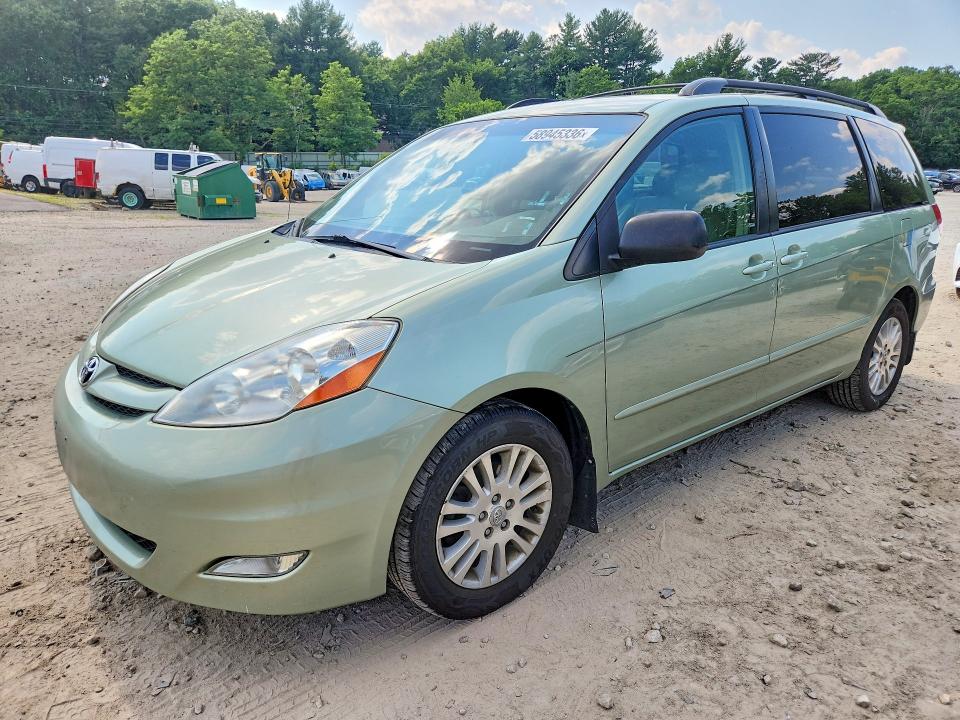 2008 Toyota Sienna VIN 5TDZK22CX8S191391 COPART salvage auction — FRONT END, MA - CERT OF TITLE-RECONSTRCTD COLL, sold $2,600 on 2026-07-20 (photo 1)