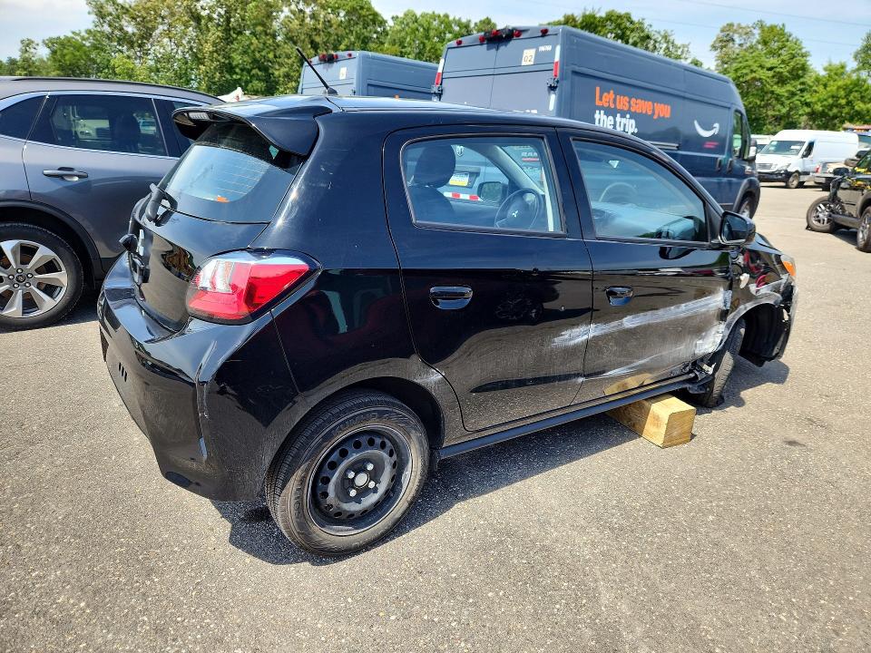 2024 Mitsubishi Mirage VIN ML32AUHJ4RH019520 COPART salvage auction — SIDE, Fl - Cert Of Title Slvg Rebuildable (P), sold $2,150 on 2026-07-08 (photo 3)
