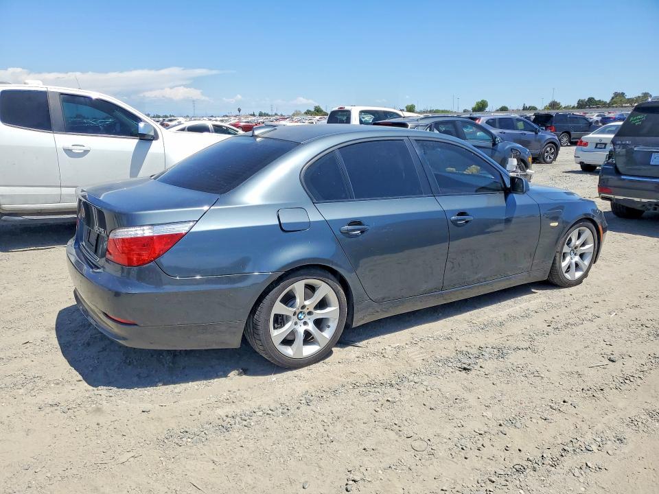 2008 BMW 5 series VIN WBANW13538CZ79912 COPART salvage auction — NORMAL WEAR, CA - DIS/DLR/EXP ONLY CLEAN TITLE, sold $850 on 2026-07-09 (photo 3)