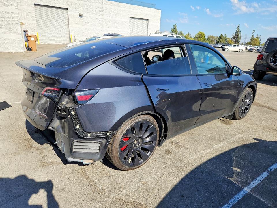 2024 Tesla Model y VIN 7SAYGDEFXRF020194 COPART salvage auction — REAR END, Ca - Salvage Certificate, sold $8,100 on 2026-07-28 (photo 3)