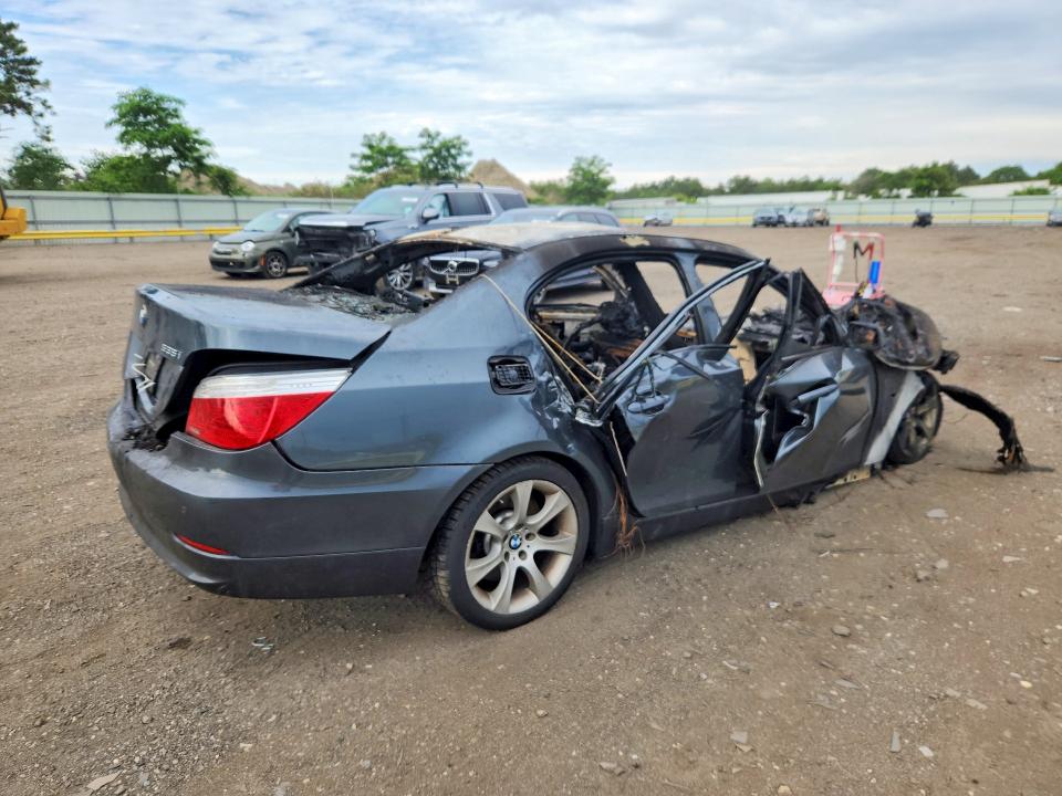 2008 BMW 5 series VIN WBANW13538CZ77397 COPART salvage auction — BURN, NY - MV-907A SALVAGE CERTIFICATE, sold $80 on 2026-07-13 (photo 3)
