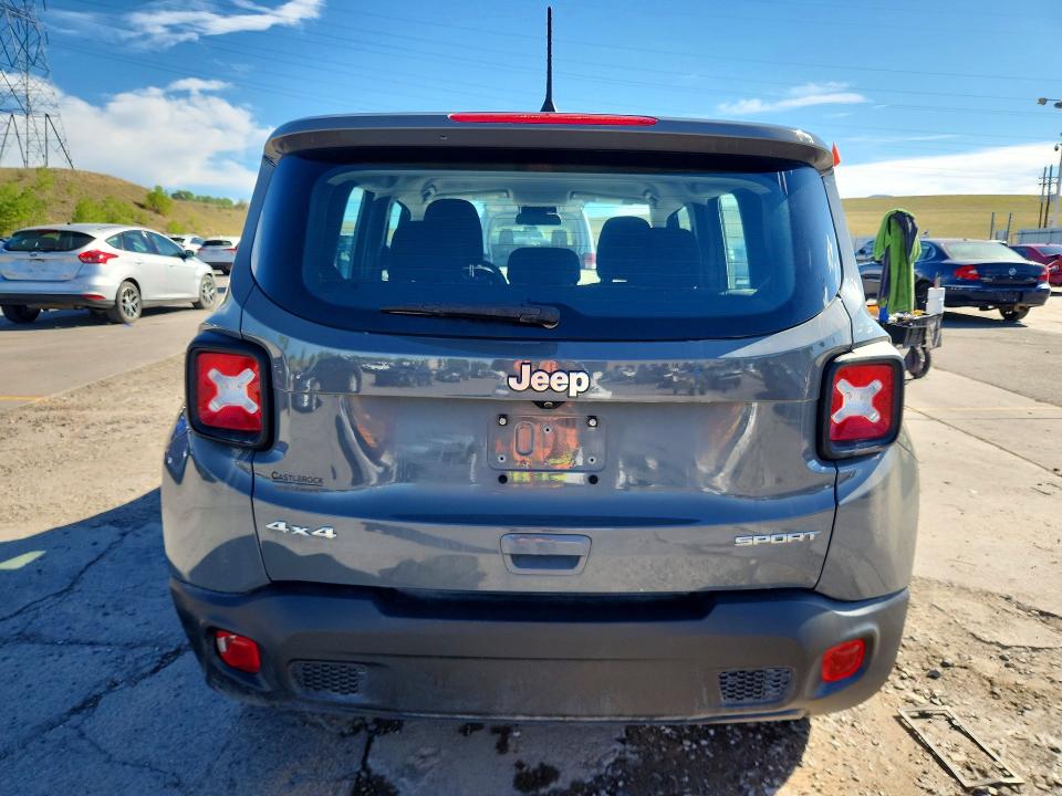 2021 Jeep Renegade VIN ZACNJDAB3MPM42763 COPART salvage auction — MECHANICAL, Co - Public - Salvage Title, sold $2,150 on 2026-07-20 (photo 6)