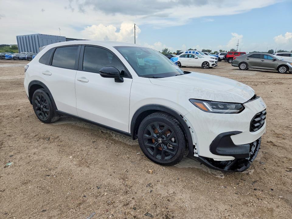 2025 Honda Hr-v VIN 3CZRZ1H52SM701054 COPART salvage auction — FRONT END, Fl - Certificate Of Destruction, sold $7,800 on 2026-07-30 (photo 4)