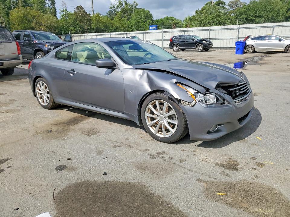 2014 Infiniti Q60 VIN JN1CV6EK6EM110226 COPART salvage auction — FRONT END, GA - CERT OF TITLE-SALVAGE (P), sold $825 on 2026-07-13 (photo 4)