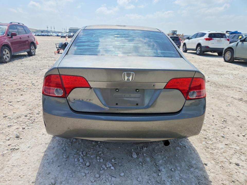 2007 Honda Civic VIN 2HGFA165X7H507074 COPART salvage auction — FRONT END, Tx - Salvage Vehicle Title, sold $375 on 2026-07-23 (photo 6)