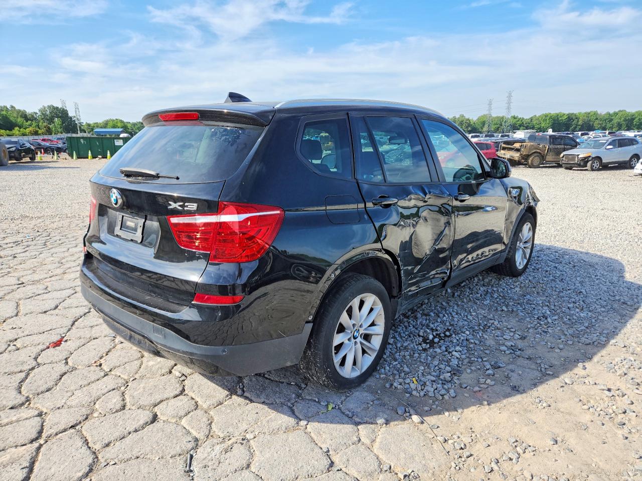 2015 BMW X3 VIN 5UXWZ7C58F0F75845 COPART salvage auction — Side, WV - CERTIFICATE OF TITLE (P), sold $3,450 on 2026-07-08 (photo 3)