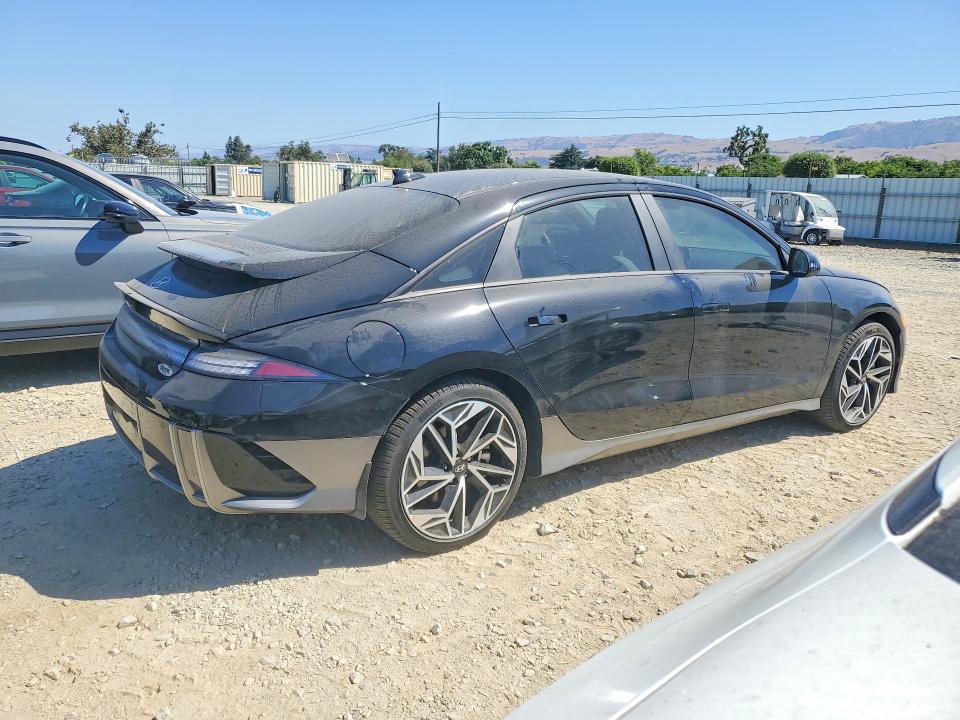 2025 Hyundai Ioniq 6 VIN KMHM34AA1SA114573 COPART salvage auction — SIDE, CA - SALVAGE CERTIFICATE, sold $500 on 2026-07-21 (photo 3)