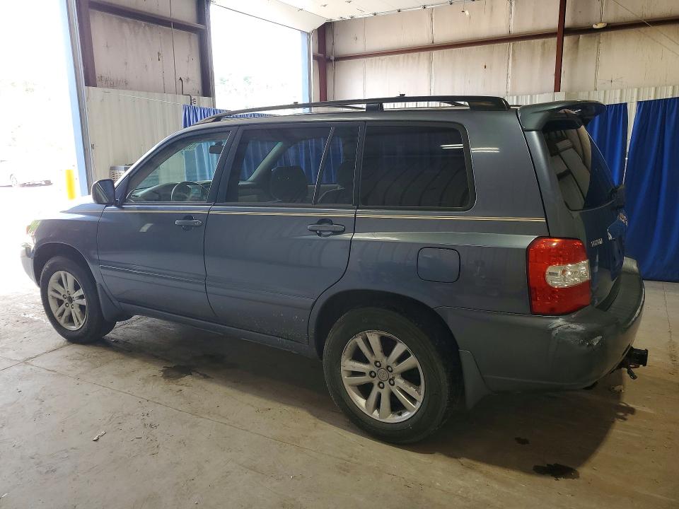 2006 Toyota Highlander VIN JTEDW21A660006070 COPART salvage auction — REAR END, Wv - Certificate Of Title, sold $700 on 2026-07-21 (photo 2)