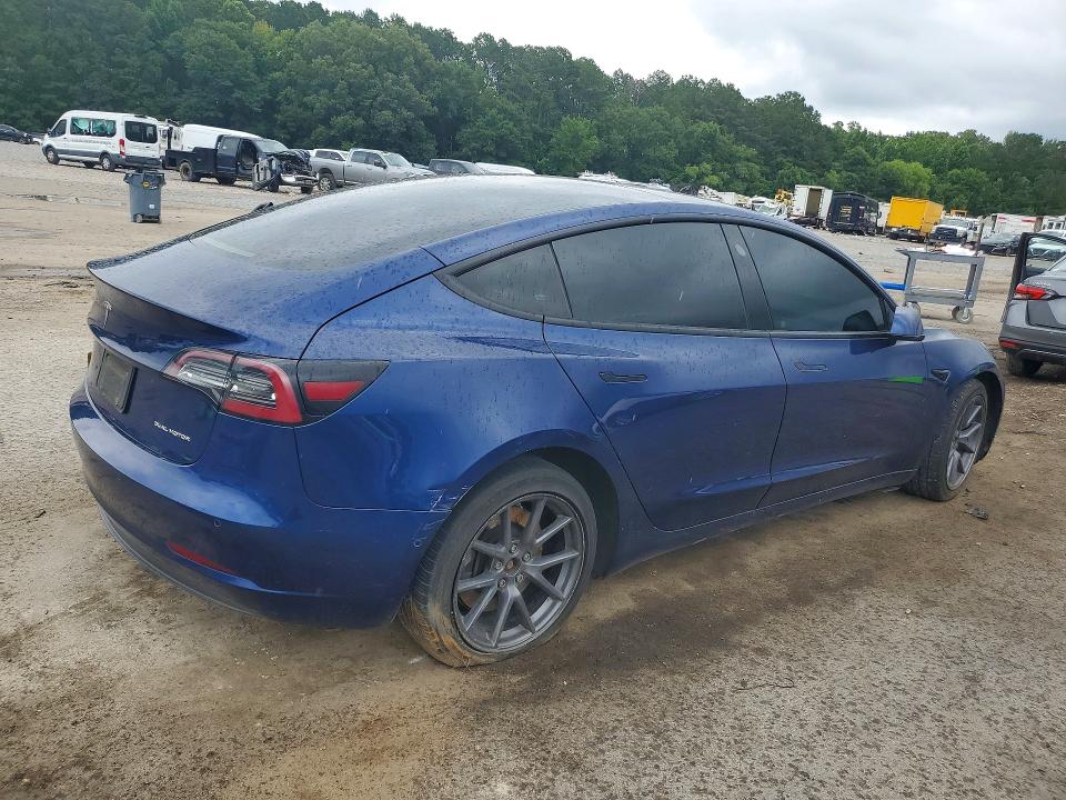 2021 Tesla VIN 5YJ3E1EB5MF948156 COPART salvage auction — NORMAL WEAR, Ga - Certificate Of Title, sold $7,600 on 2026-07-10 (photo 3)