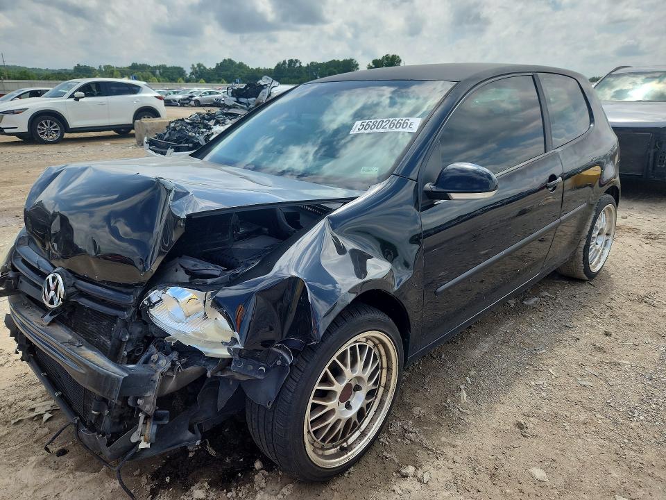 2007 Volkswagen Golf VIN WVWBR71KX7W243023 COPART salvage auction — FRONT END, Ks - Cert Of Title-Salvage, sold $450 on 2026-08-06 (photo 1)