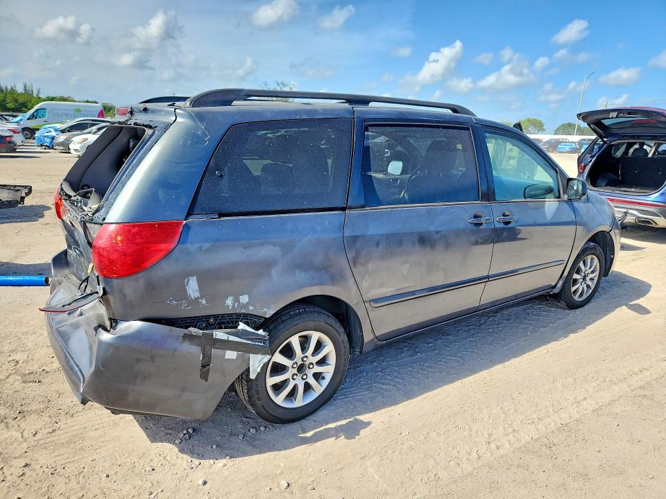 2010 Toyota Sienna VIN 5TDKK4CC6AS296284 COPART salvage auction — REAR END, Fl - Cert Of Title Slvg Rebuildable, sold $700 on 2026-07-15 (photo 3)