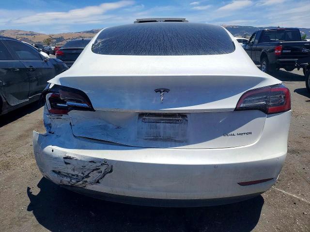 2021 Tesla Model 3 VIN 5YJ3E1EB7MF928474 COPART salvage auction — REAR END, Ca - Salvage Certificate, sold $60 on 2026-07-28 (photo 6)