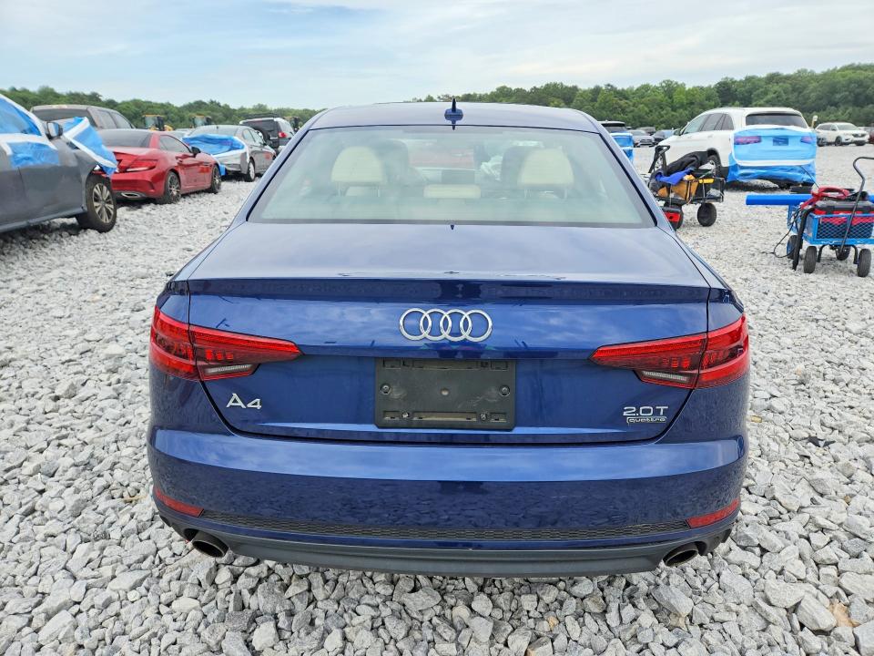 2017 Audi A4 VIN WAUENAF48HN037249 COPART salvage auction — FRONT END, Ga - Cert Of Title-Salvage, sold $1,800 on 2026-07-28 (photo 6)