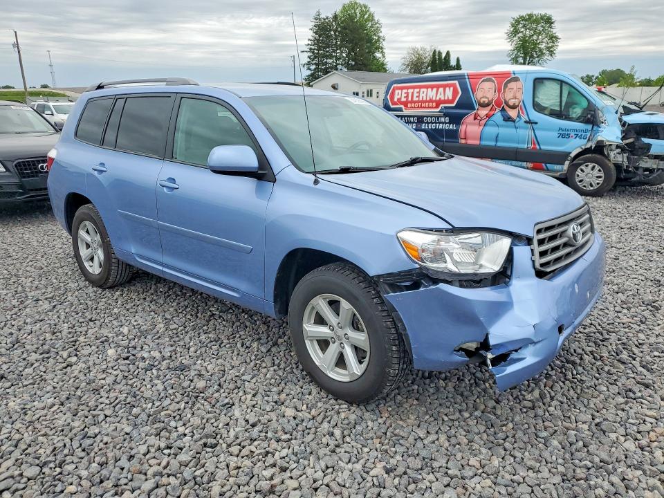 2010 Toyota Highlander VIN 5TDBK3EH2AS019604 COPART salvage auction — FRONT END, In - Cert Of Title-Salvage Title, sold $4,450 on 2026-07-14 (photo 4)