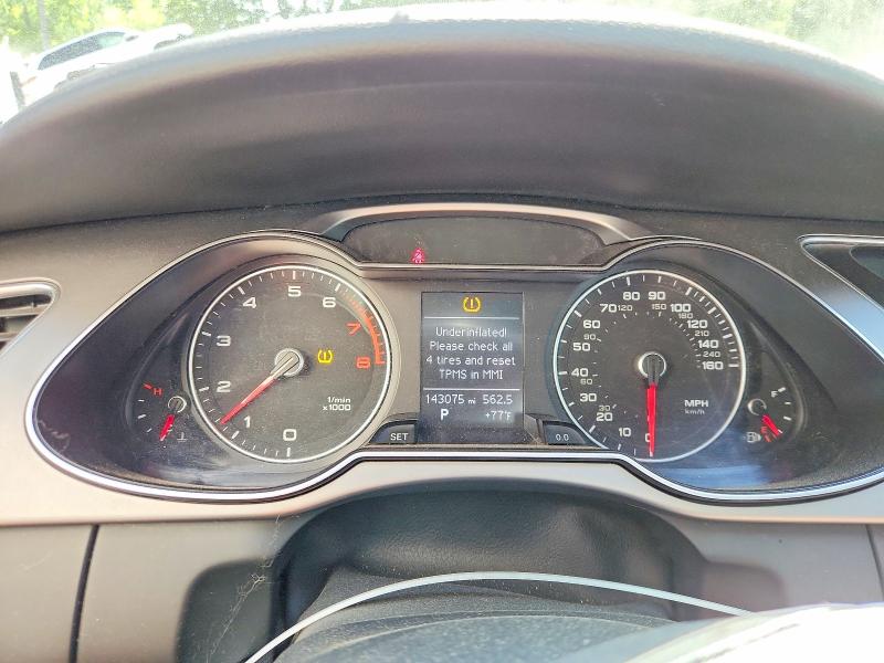2014 Audi A4 allroad VIN WA1UFAFL6EA131856 COPART salvage auction — FRONT END, VT - CERT OF TITLE-REBUILT VEHICLE, sold $350 on 2026-07-27 (photo 9)