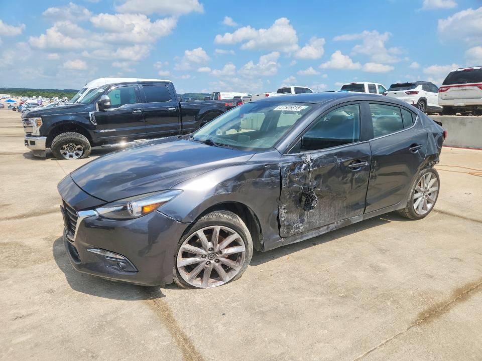 2017 Mazda 3 VIN JM1BN1W30H1100879 COPART salvage auction — REAR END, Tx - Salvage Vehicle Title, sold $1,300 on 2026-08-03 (photo 1)