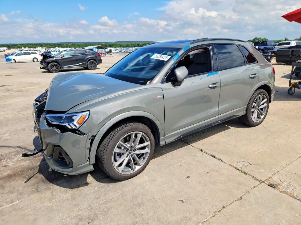 2024 Audi Q3 VIN WA1DECF33R1046302 COPART salvage auction — FRONT END, Tx - Salvage Vehicle Title, sold $8,200 on 2026-07-09 (photo 1)