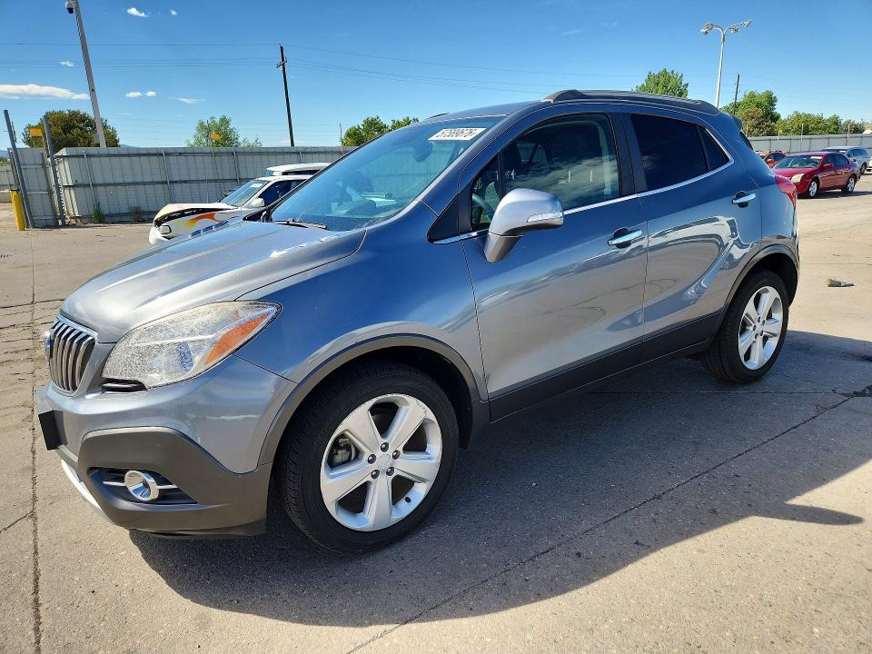 2015 Buick Encore VIN KL4CJFSB7FB059324 COPART salvage auction — HAIL, Co - Certificate Of Title, sold $4,300 on 2026-07-08 (photo 1)