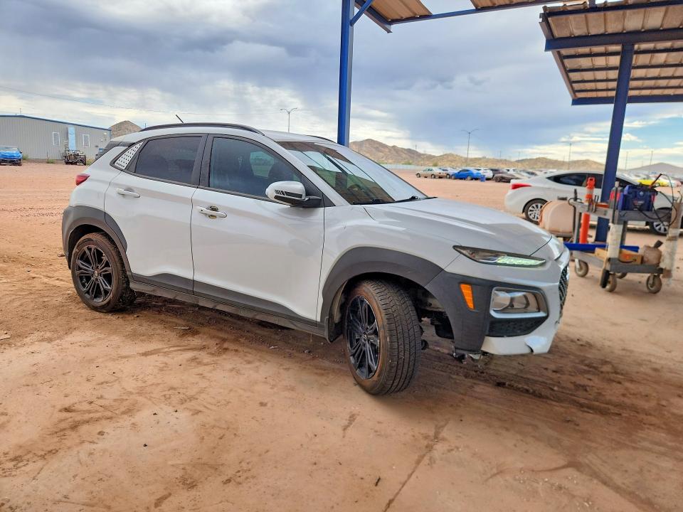 2021 Hyundai VIN KM8K22AA7MU657684 COPART salvage auction — FRONT END, Az - Cert Of Title - Salvage, sold $175 on 2026-07-28 (photo 4)