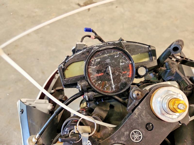 2012 Yamaha Yzf VIN JYARJ16E8CA027003 COPART salvage auction — FRONT END, Vt - Cert Of Title-Salvage Vehicle, sold $1,100 on 2026-07-23 (photo 7)